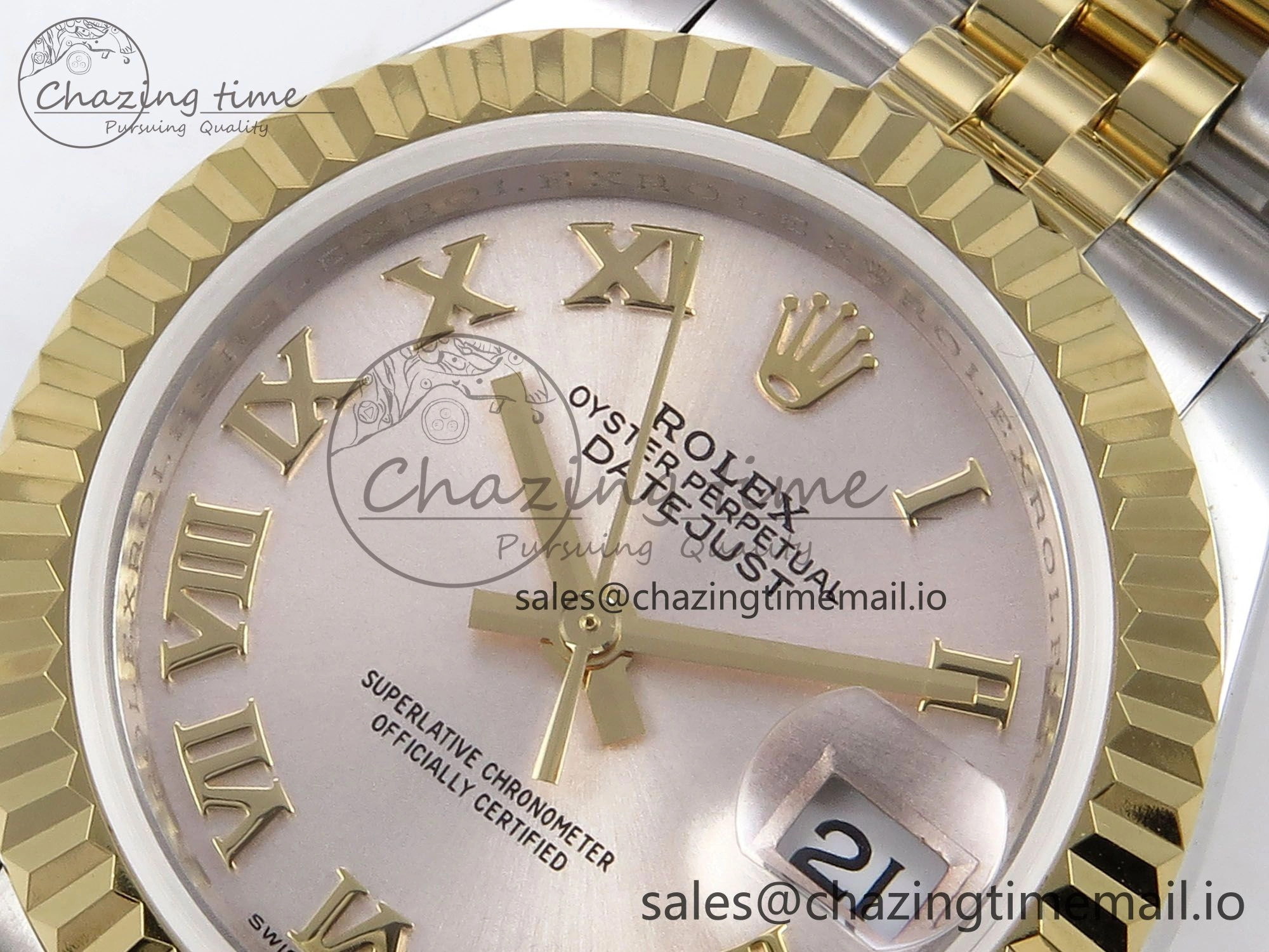 DateJust 28MM 279173 SS YG GMF 1:1 Best Edition 904L Steel Silver Roman Dial on Jubilee Bracelet A2671