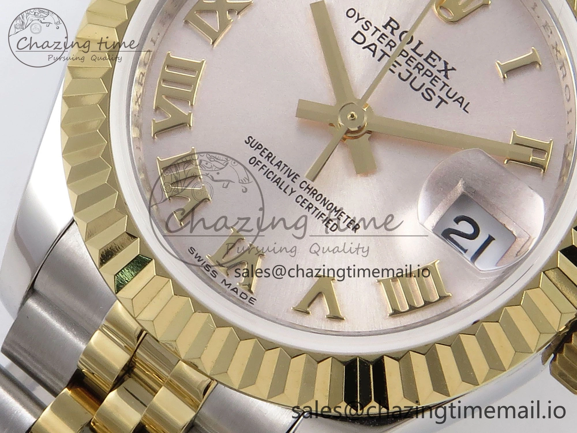 DateJust 28MM 279173 SS YG GMF 1:1 Best Edition 904L Steel Silver Roman Dial on Jubilee Bracelet A2671