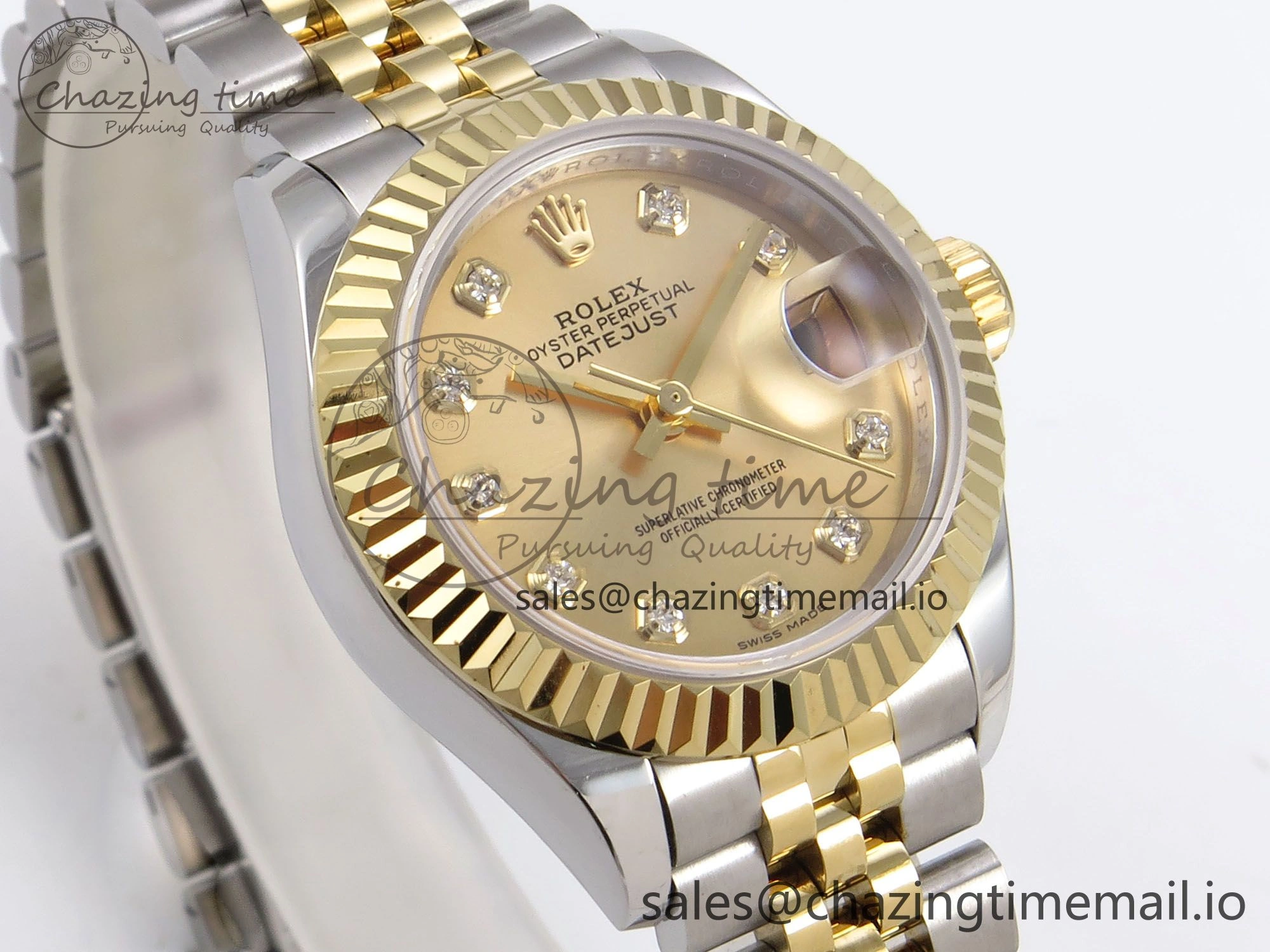 DateJust 28MM 279173 SS YG GMF 1:1 Best Edition 904L Steel YG Diamonds Dial on Jubilee Bracelet A2671