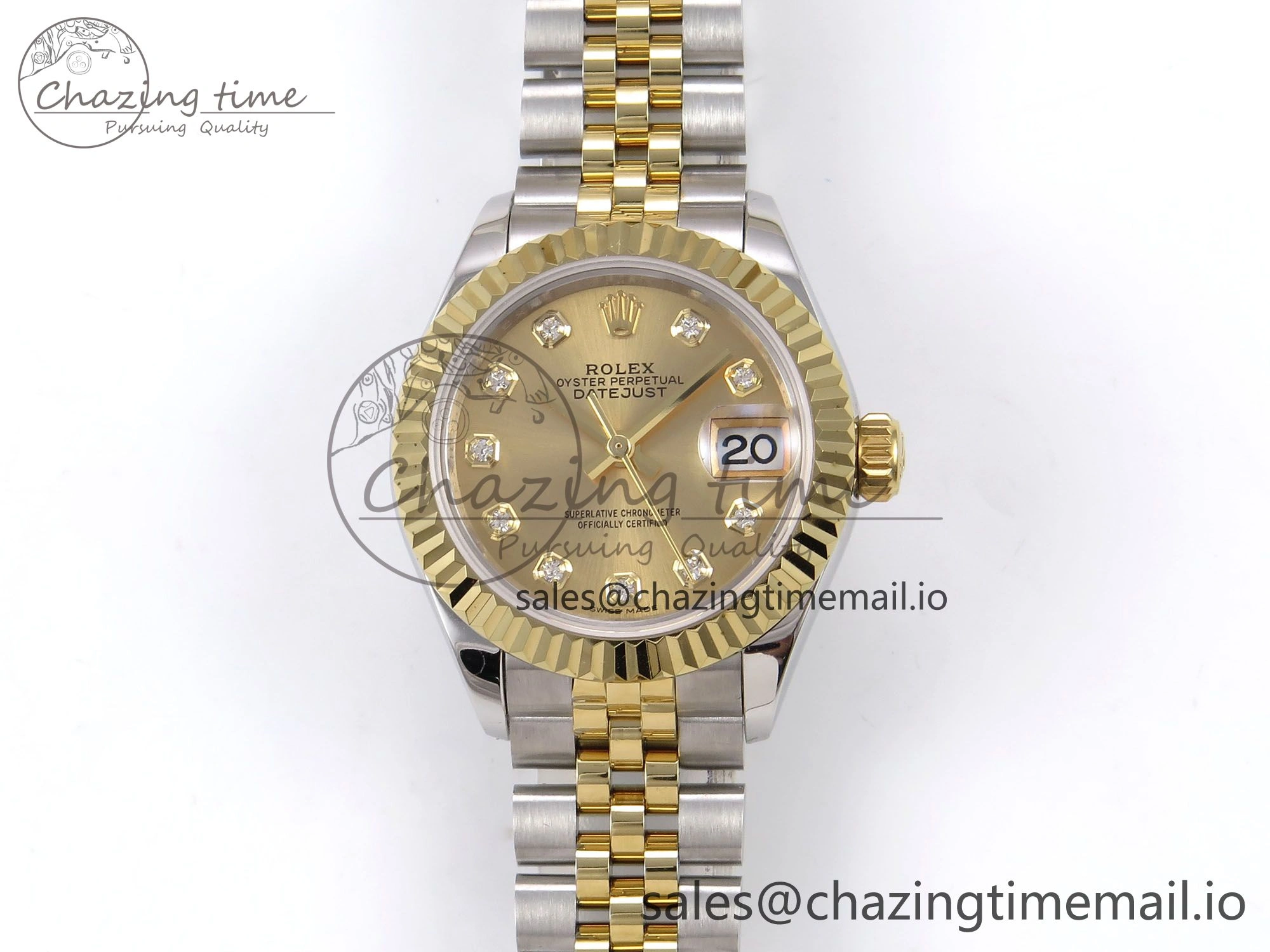 DateJust 28MM 279173 SS YG GMF 1:1 Best Edition 904L Steel YG Diamonds Dial on Jubilee Bracelet A2671