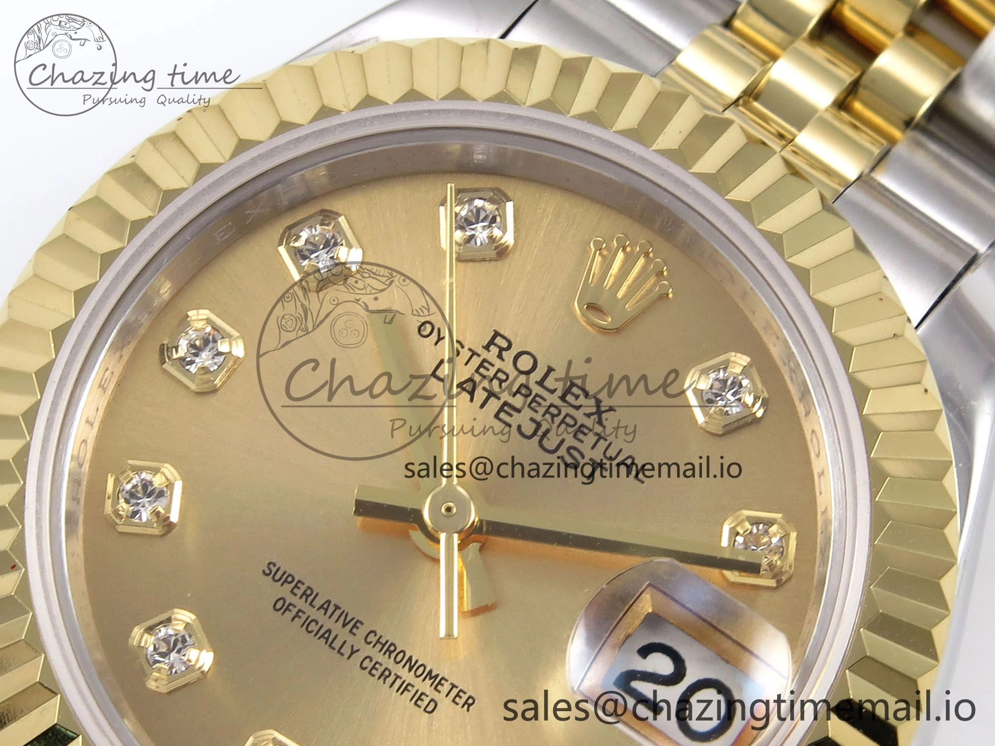 DateJust 28MM 279173 SS YG GMF 1:1 Best Edition 904L Steel YG Diamonds Dial on Jubilee Bracelet A2671