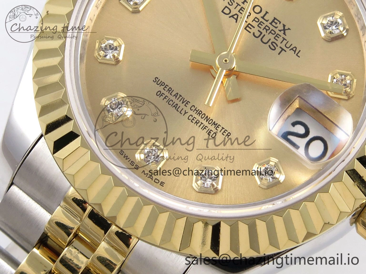 DateJust 28MM 279173 SS YG GMF 1:1 Best Edition 904L Steel YG Diamonds Dial on Jubilee Bracelet A2671
