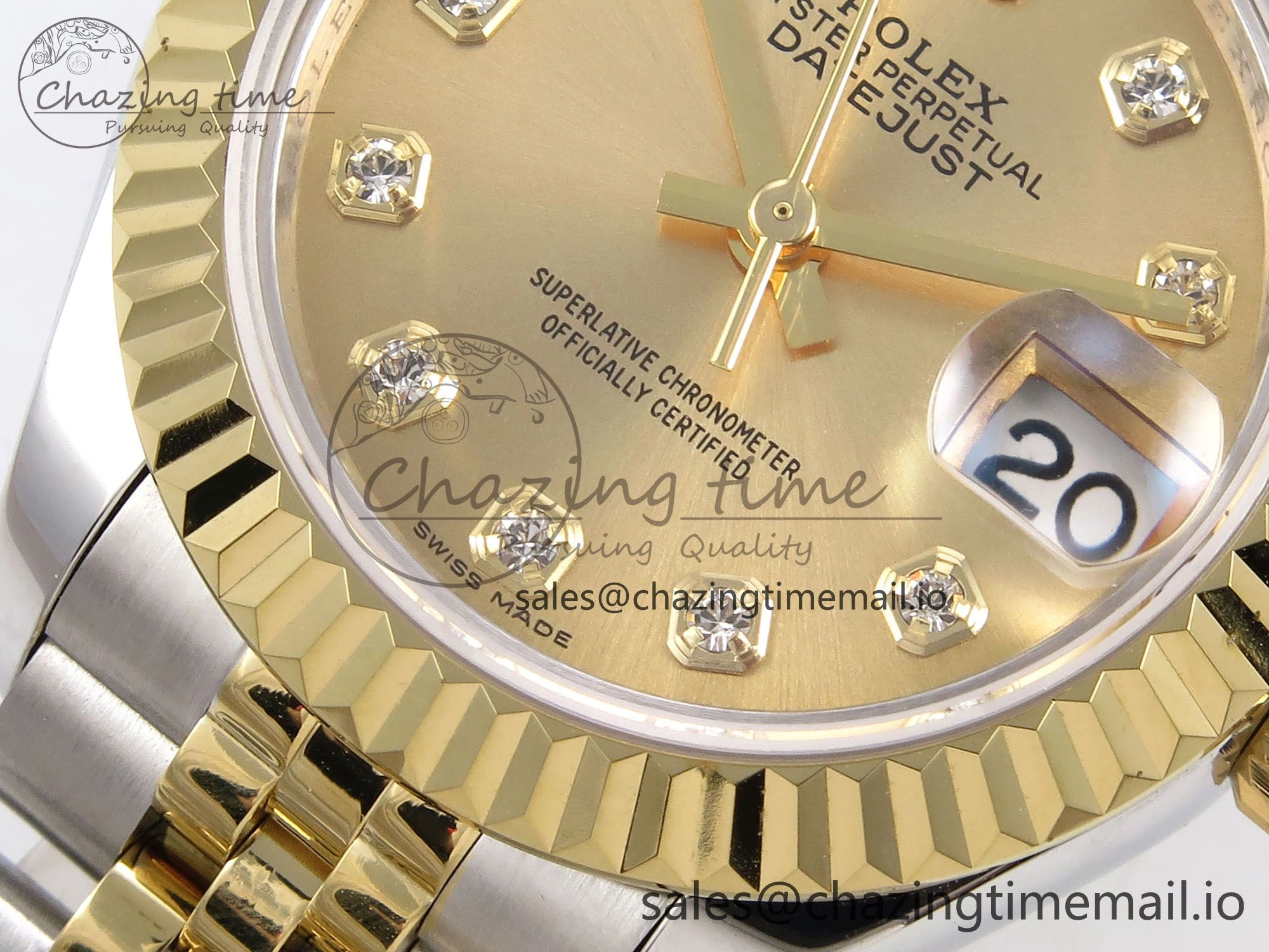 DateJust 28MM 279173 SS YG GMF 1:1 Best Edition 904L Steel YG Diamonds Dial on Jubilee Bracelet A2671
