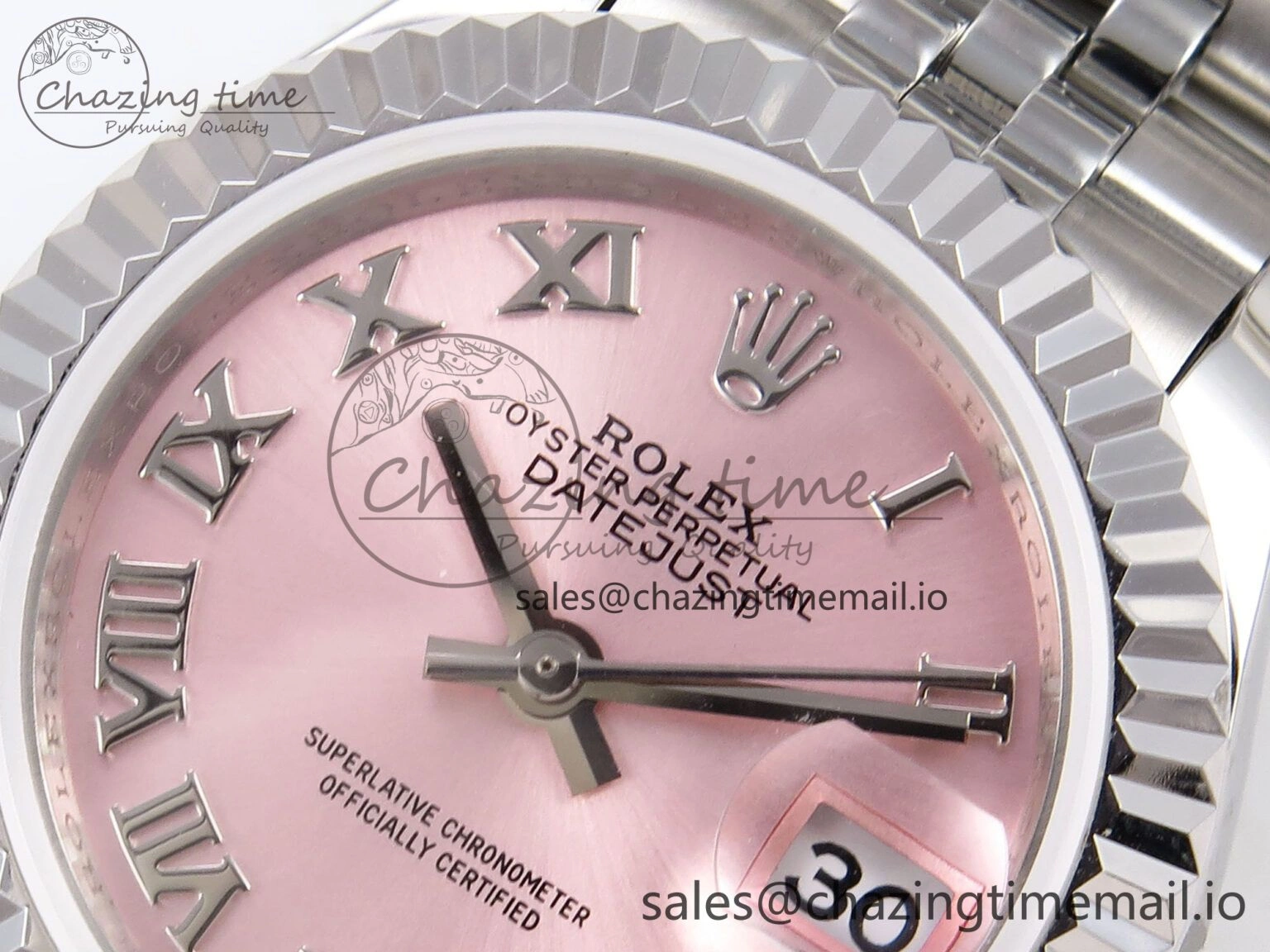 DateJust 28MM 279174 SS GMF 1:1 Best Edition 904L Steel Pink Roman Dial on Jubilee Bracelet A2671