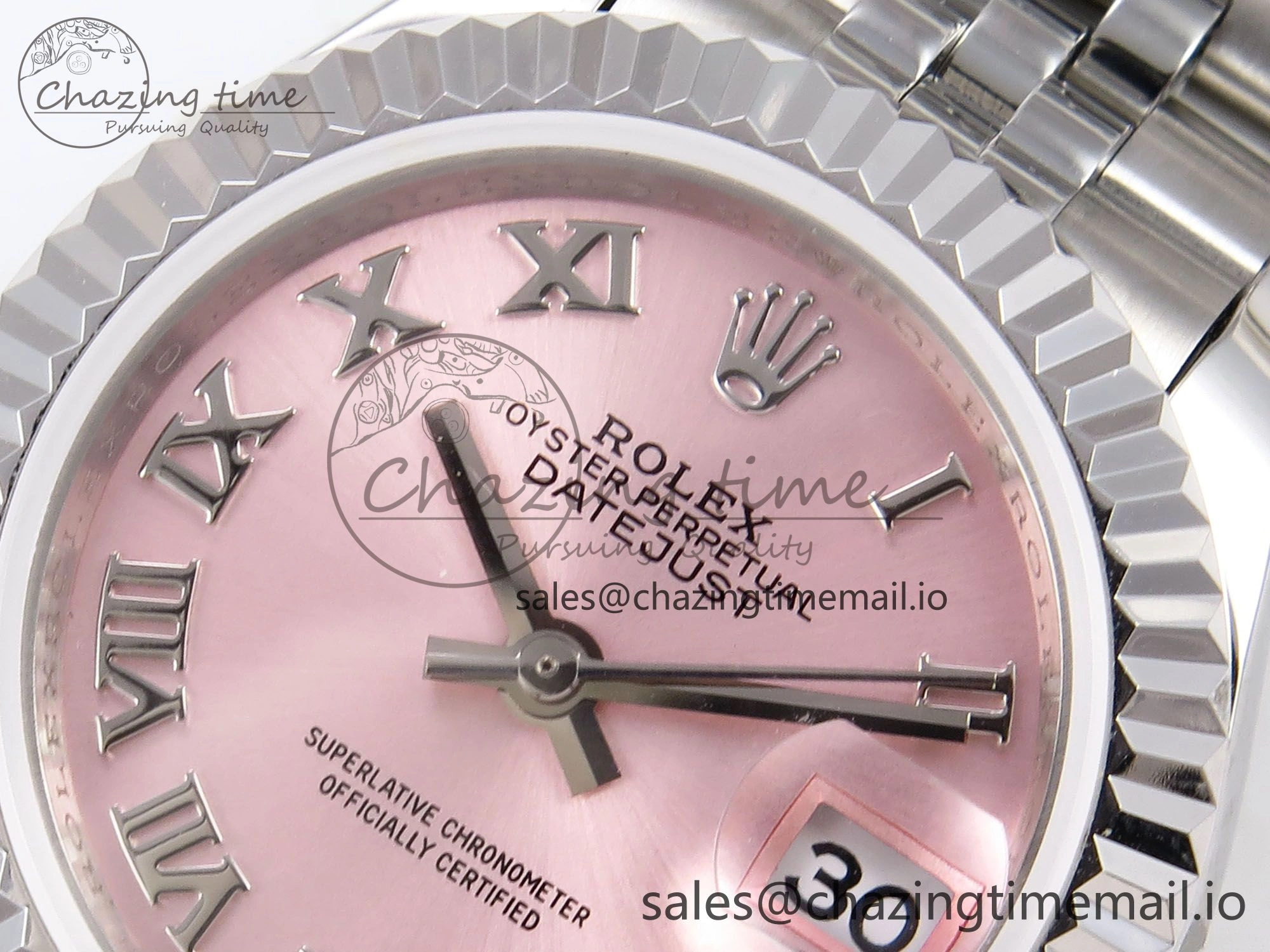 DateJust 28MM 279174 SS GMF 1:1 Best Edition 904L Steel Pink Roman Dial on Jubilee Bracelet A2671