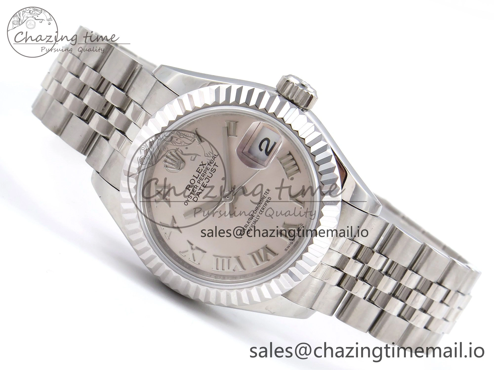 DateJust 28MM 279174 SS GMF 1:1 Best Edition 904L Steel Silver Roman Dial on Jubilee Bracelet A2671
