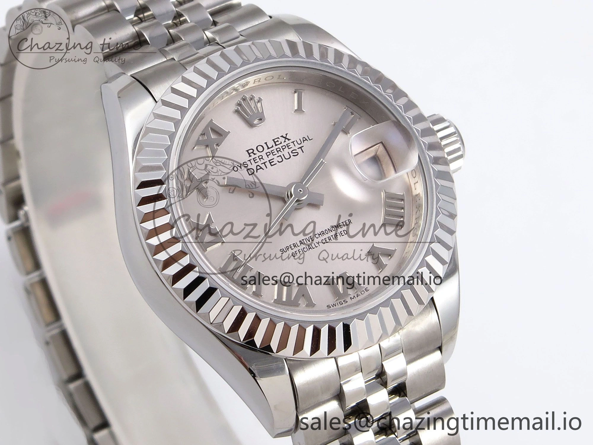 DateJust 28MM 279174 SS GMF 1:1 Best Edition 904L Steel Silver Roman Dial on Jubilee Bracelet A2671