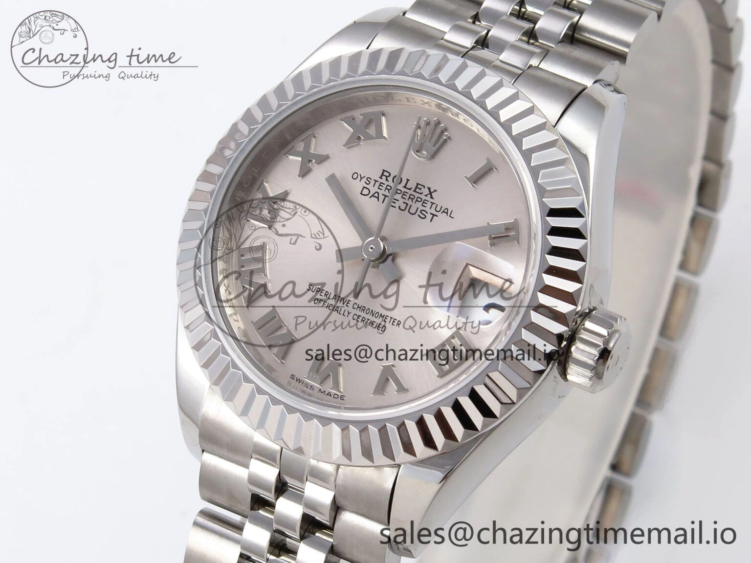 DateJust 28MM 279174 SS GMF 1:1 Best Edition 904L Steel Silver Roman Dial on Jubilee Bracelet A2671
