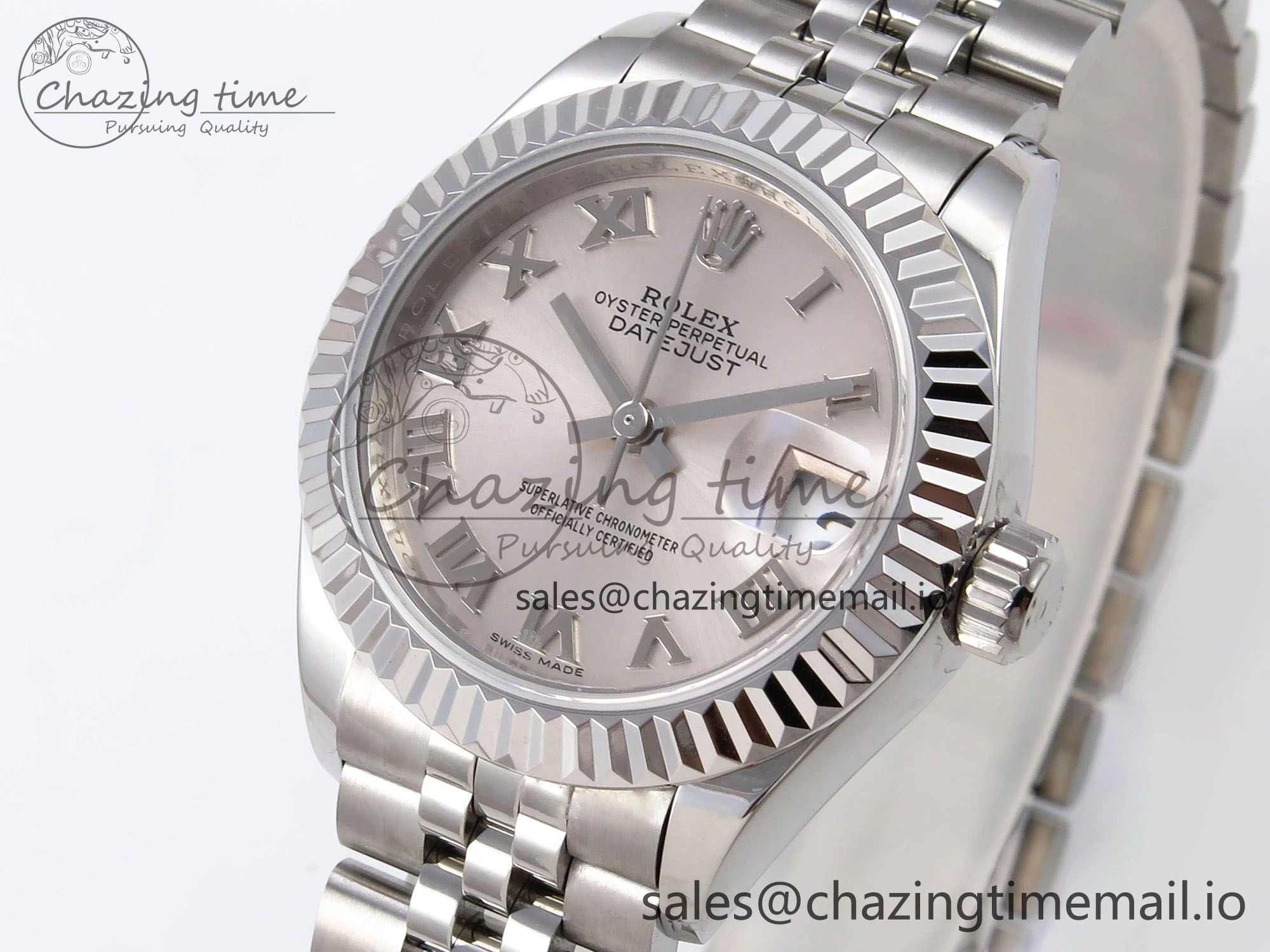 DateJust 28MM 279174 SS GMF 1:1 Best Edition 904L Steel Silver Roman Dial on Jubilee Bracelet A2671