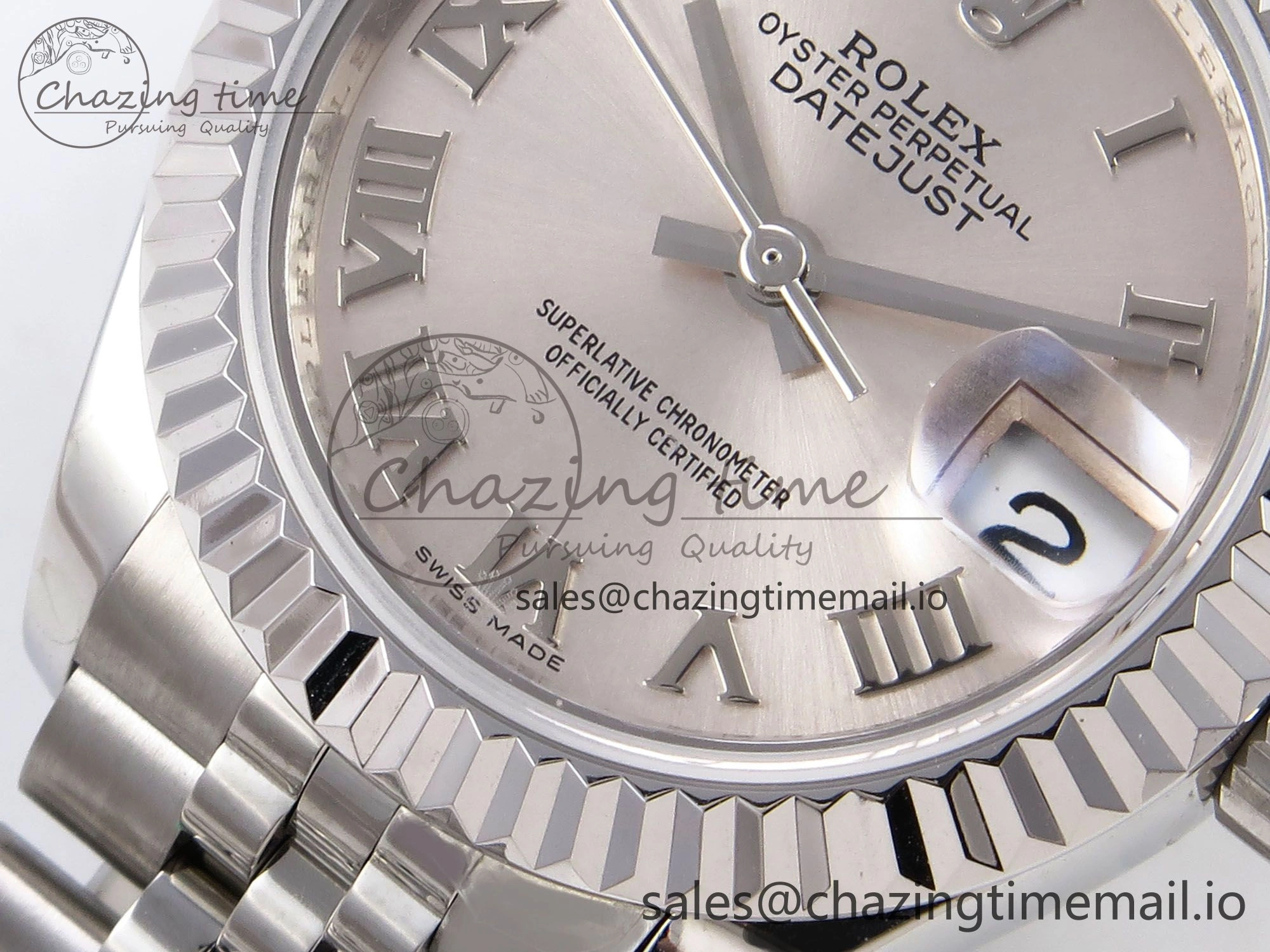 DateJust 28MM 279174 SS GMF 1:1 Best Edition 904L Steel Silver Roman Dial on Jubilee Bracelet A2671