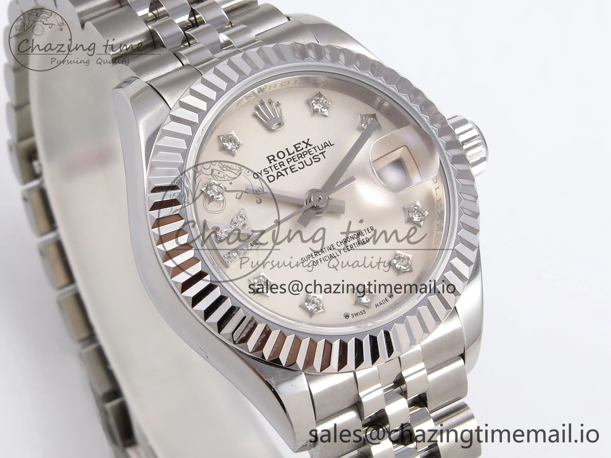 DateJust 28MM 279174 SS GMF 1:1 Best Edition 904L Steel Silver Star Diamonds Dial on Jubilee Bracelet A2671