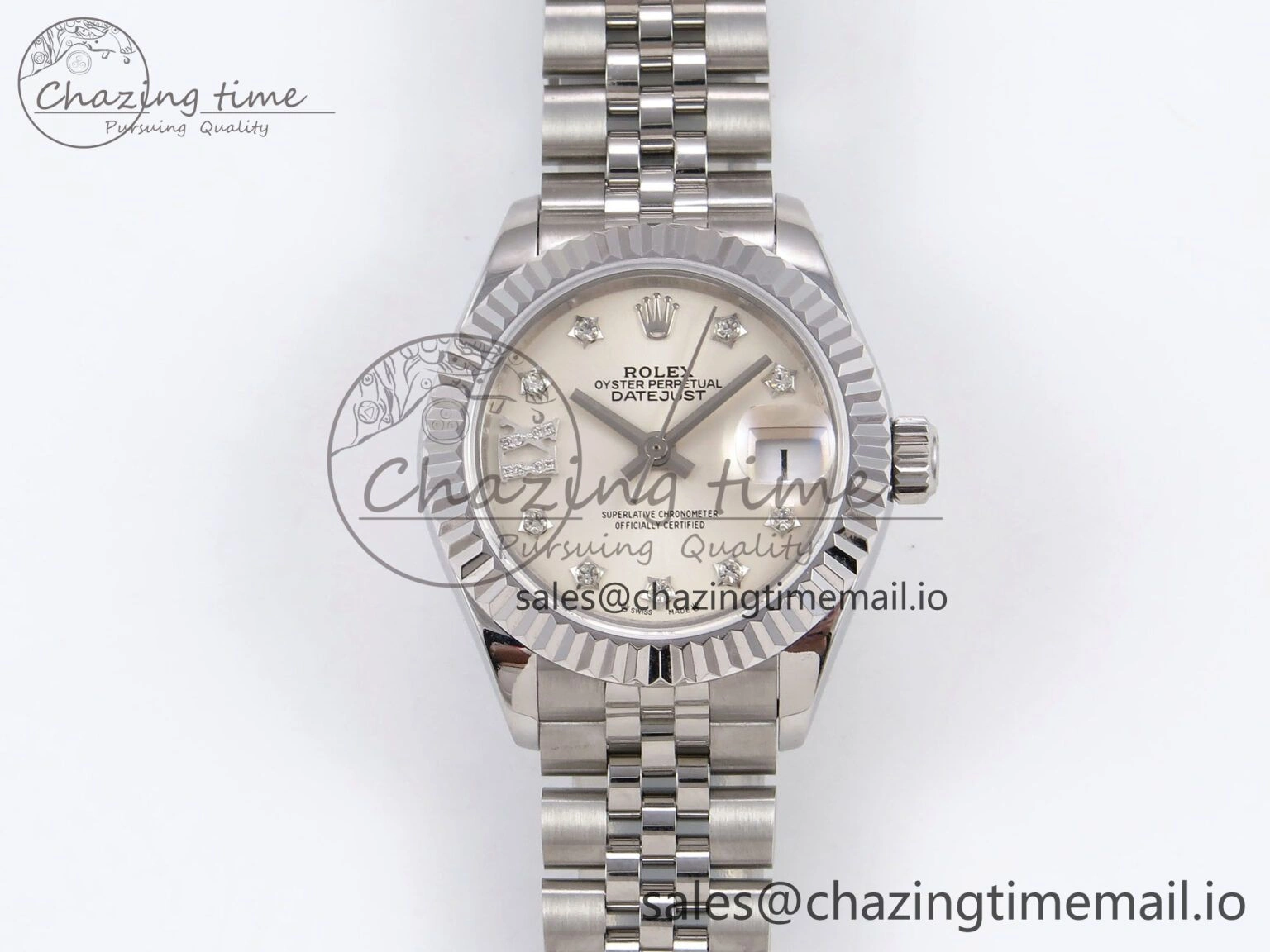 DateJust 28MM 279174 SS GMF 1:1 Best Edition 904L Steel Silver Star Diamonds Dial on Jubilee Bracelet A2671