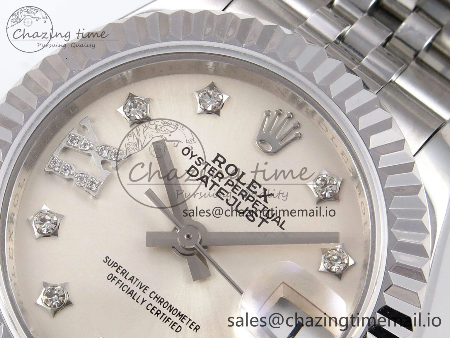 DateJust 28MM 279174 SS GMF 1:1 Best Edition 904L Steel Silver Star Diamonds Dial on Jubilee Bracelet A2671