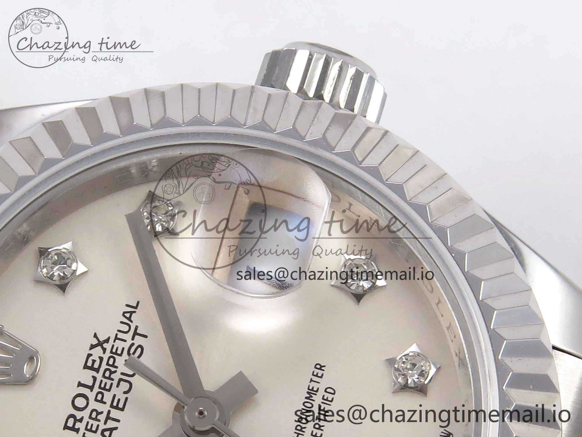 DateJust 28MM 279174 SS GMF 1:1 Best Edition 904L Steel Silver Star Diamonds Dial on Jubilee Bracelet A2671