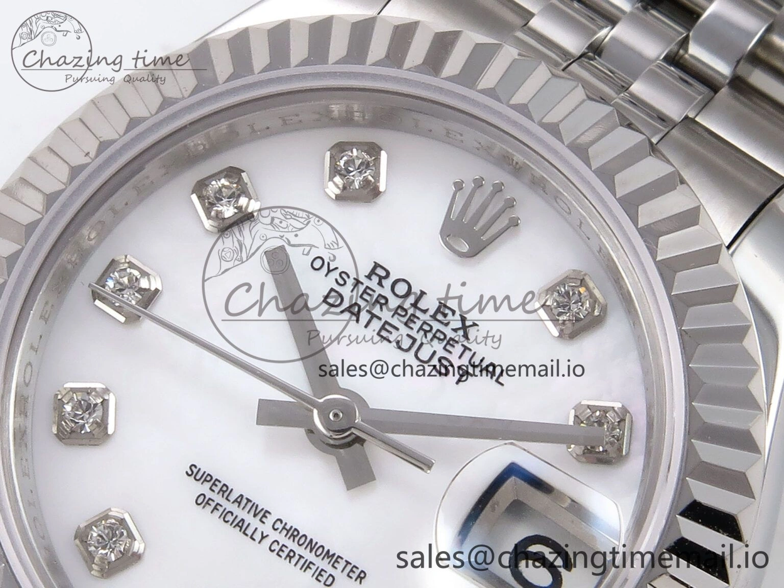 DateJust 28MM 279174 SS GMF 1:1 Best Edition 904L Steel White Diamonds Dial on Jubilee Bracelet A2671