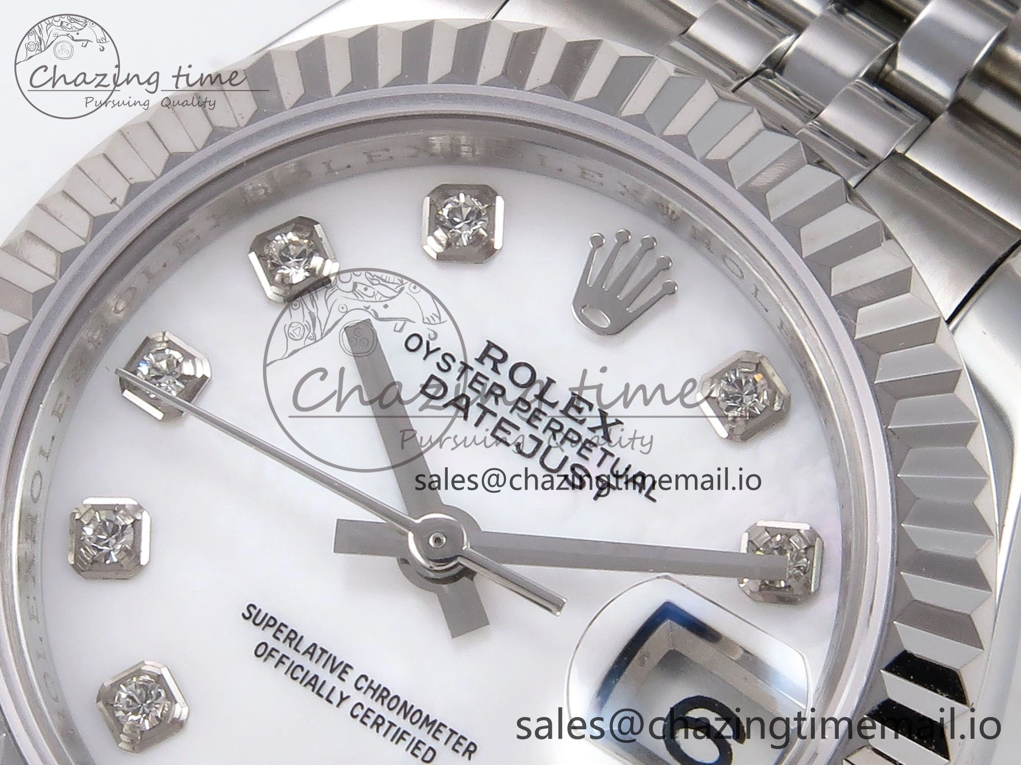 DateJust 28MM 279174 SS GMF 1:1 Best Edition 904L Steel White Diamonds Dial on Jubilee Bracelet A2671