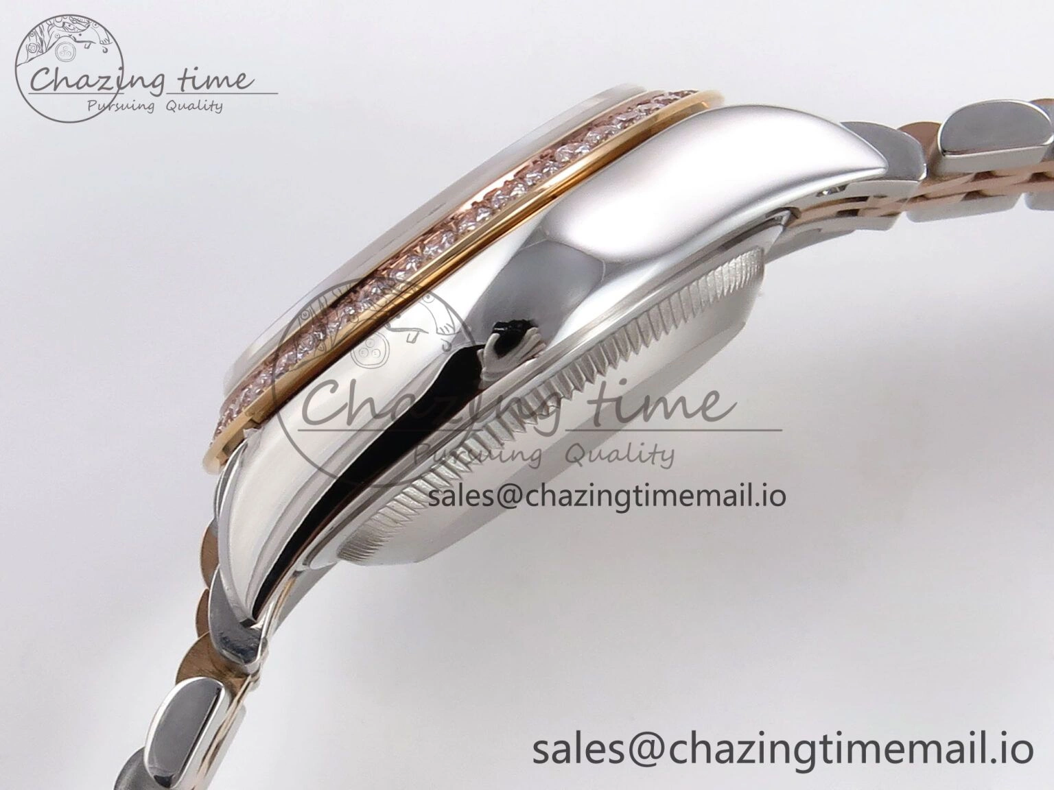 DateJust 28MM 279381RBR SS RG GMF 1:1 Best Edition 904L Steel Green Dimonds Dial on Jubilee Bracelet A2671