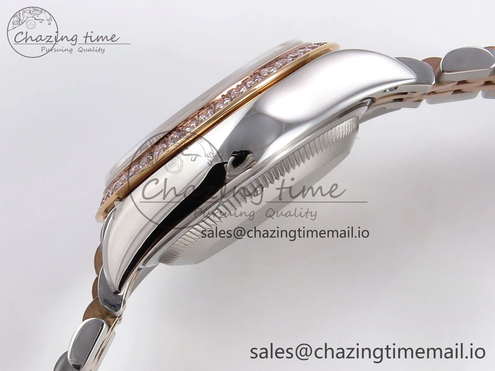 DateJust 28MM 279381RBR SS RG GMF 1:1 Best Edition 904L Steel Green Dimonds Dial on Jubilee Bracelet A2671