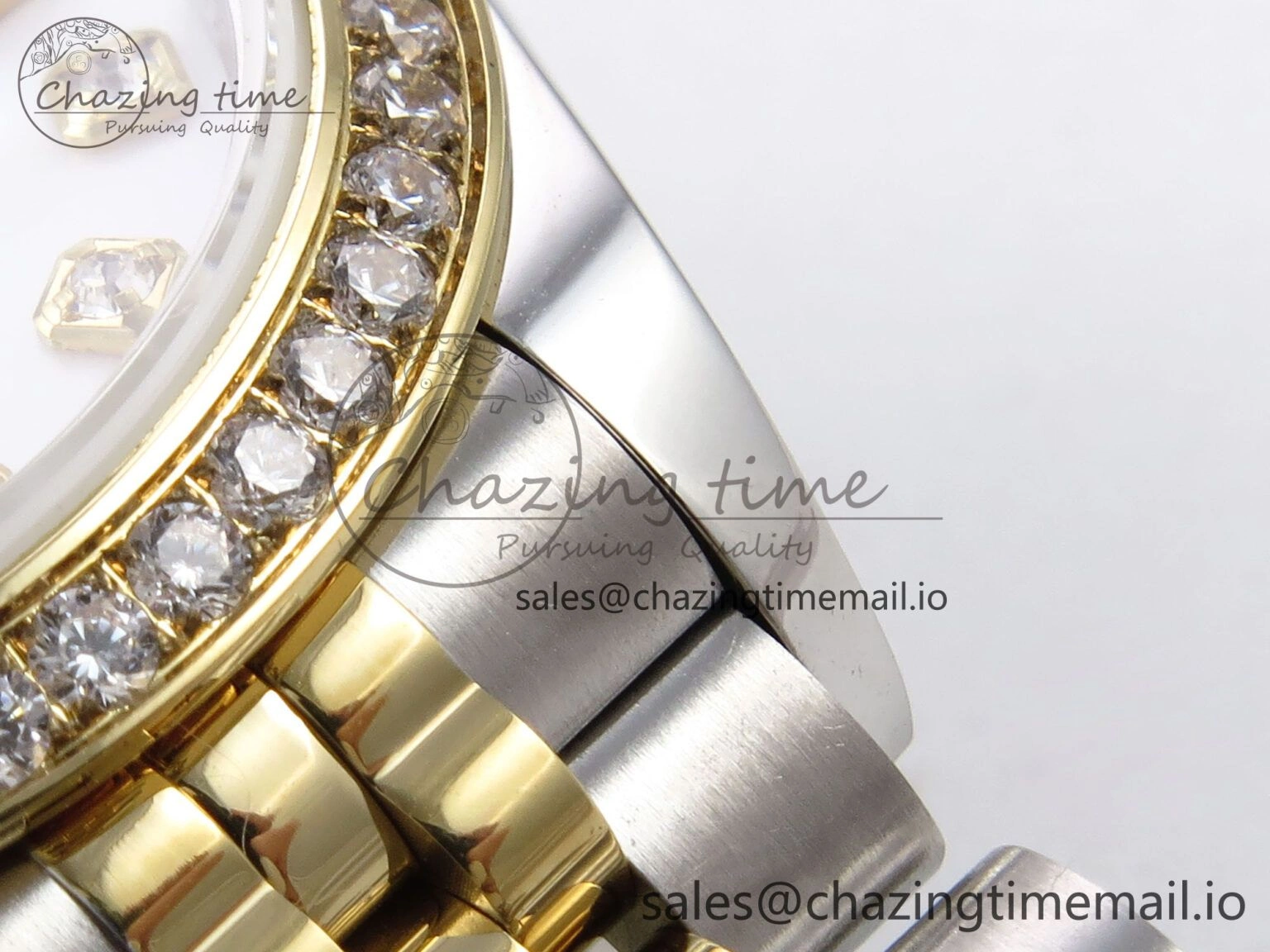 DateJust 28MM 279383RBR SS YG GMF 1:1 Best Edition 904L Steel White MOP Diamonds Dial on Jubilee Bracelet A2671