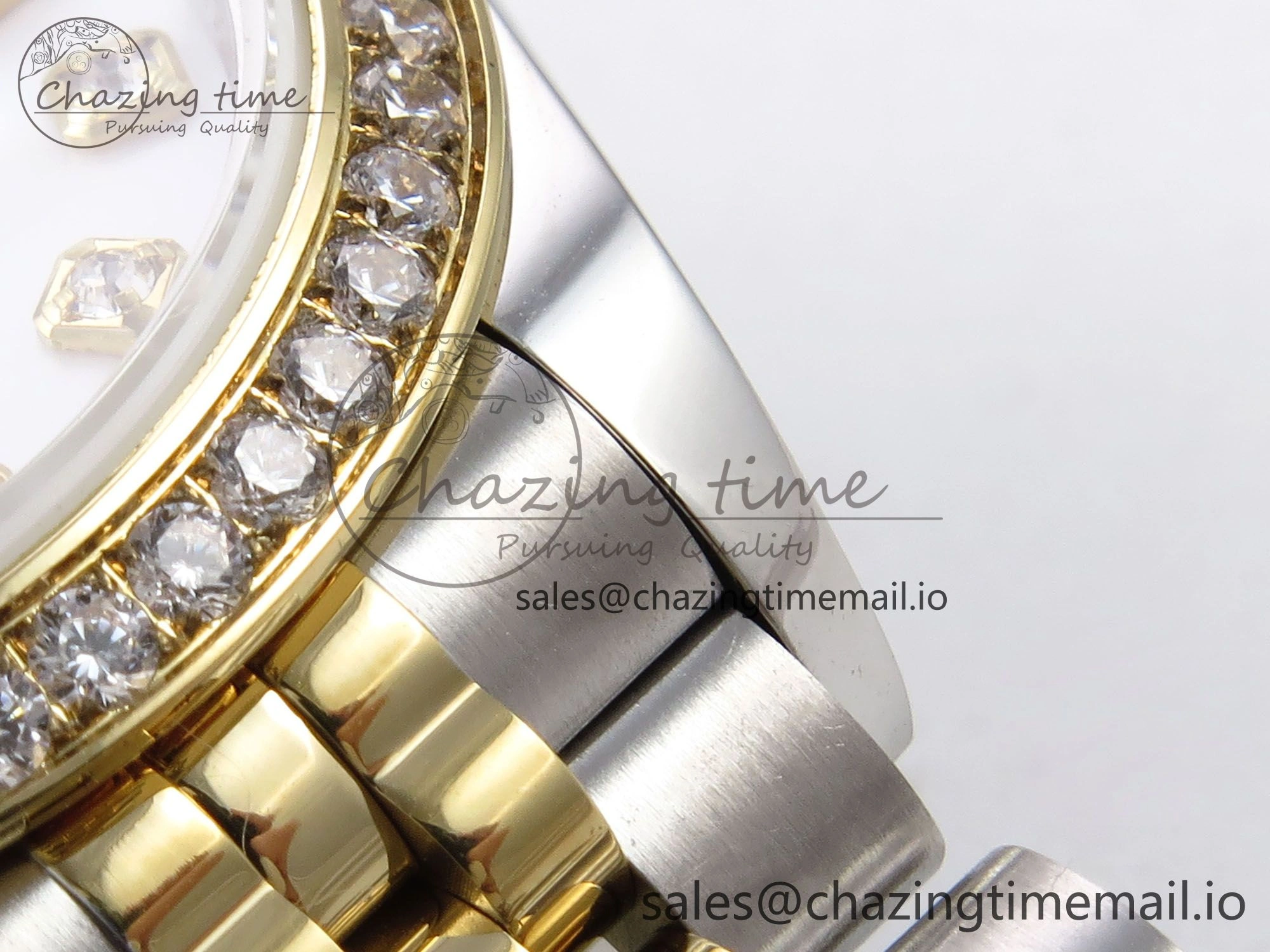 DateJust 28MM 279383RBR SS YG GMF 1:1 Best Edition 904L Steel White MOP Diamonds Dial on Jubilee Bracelet A2671