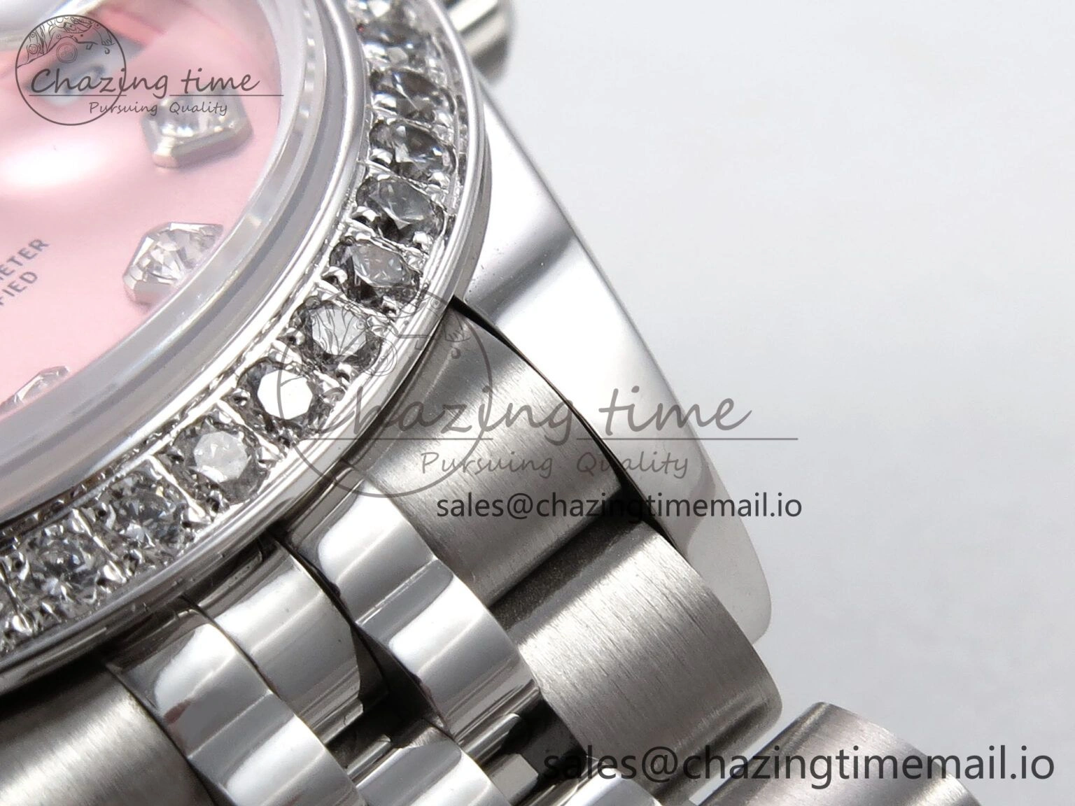 DateJust 28MM 279384RBR SS GMF 1:1 Best Edition 904L Steel Pink Diamonds Dial on Jubilee Bracelet A2671