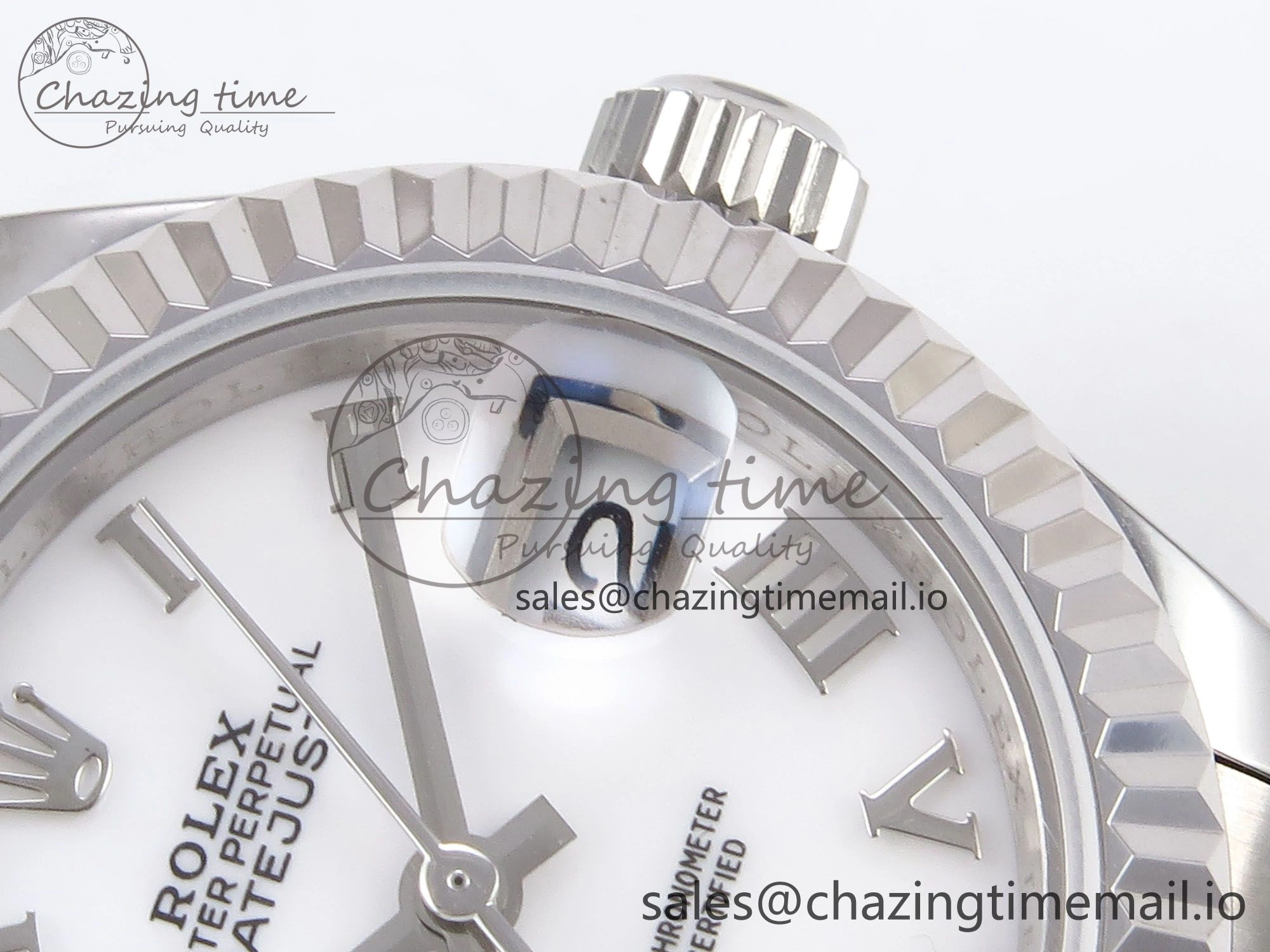 DateJust 28MM SS GMF 1:1 Best Edition 904L Steel White Roman Dial on Jubilee Bracelet A2671