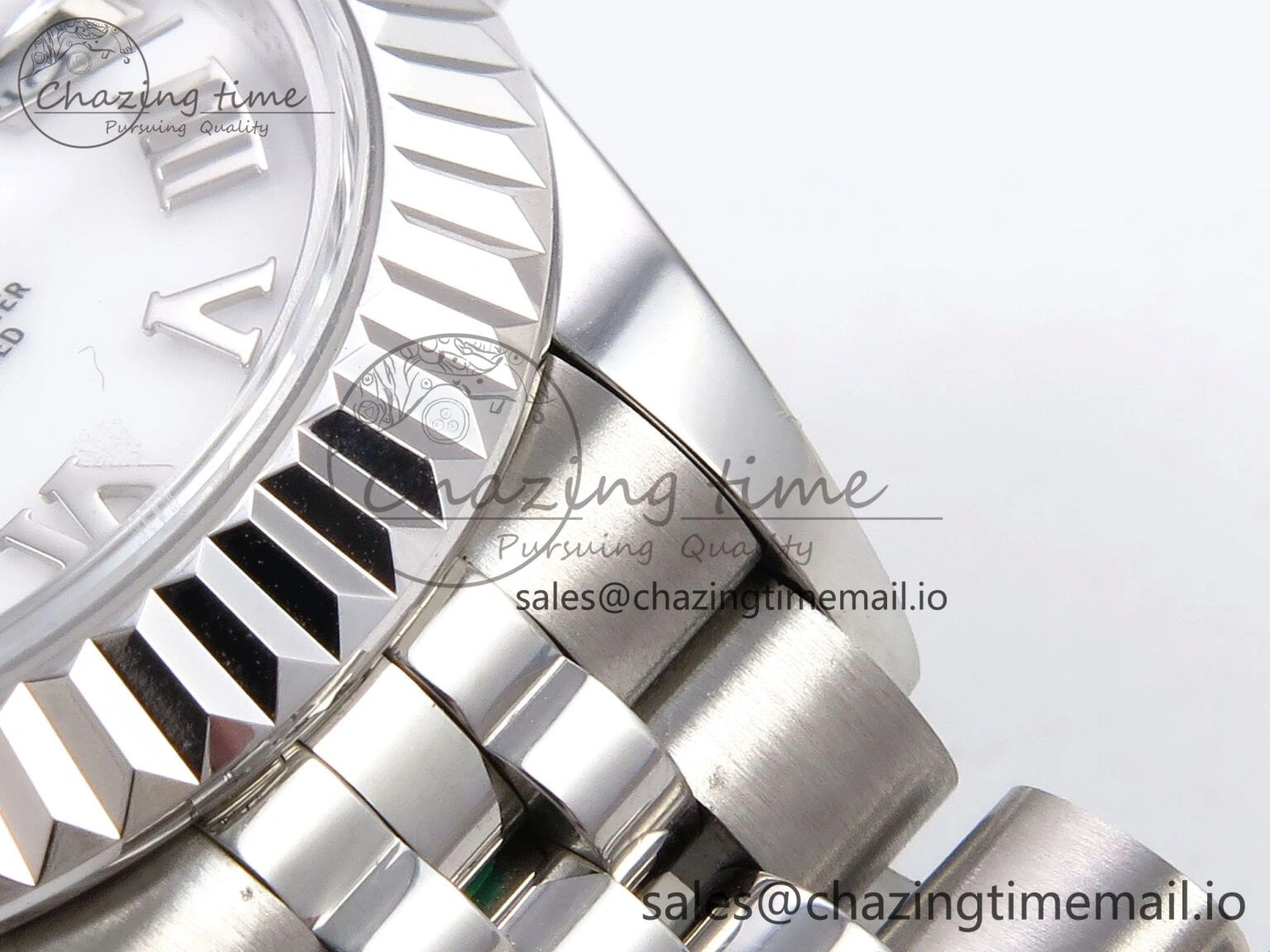 DateJust 28MM SS GMF 1:1 Best Edition 904L Steel White Roman Dial on Jubilee Bracelet A2671