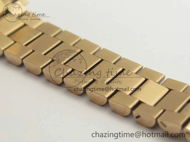DateJust 28mm RG BP Maker Best Edition Brown Roman Dial Fluted Bezel On RG Bracelet ETA2671