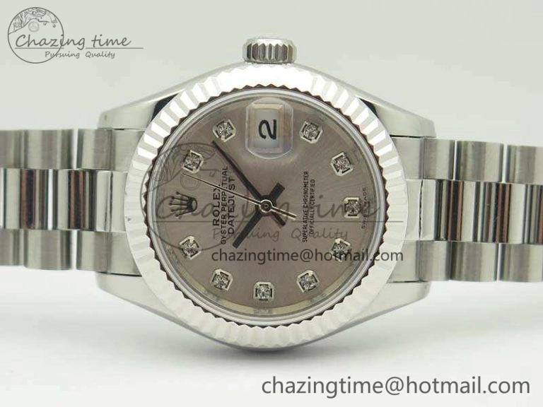 DateJust 28mm SS BP Maker Best Edition Silver Diam Dial On SS Bracelet ETA2671