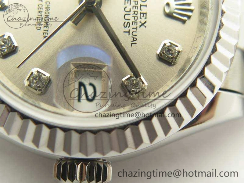 DateJust 28mm SS BP Maker Best Edition Silver Diam Dial On SS Bracelet ETA2671