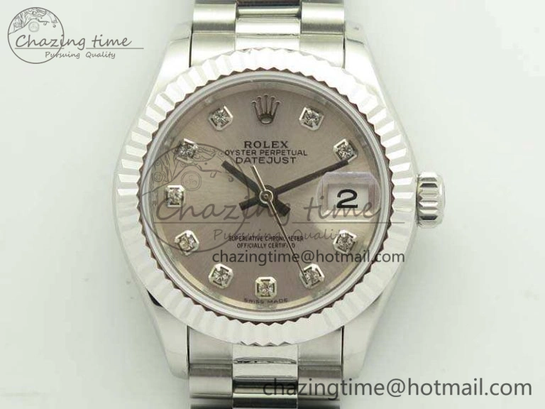 DateJust 28mm SS BP Maker Best Edition Silver Diam Dial On SS Bracelet ETA2671