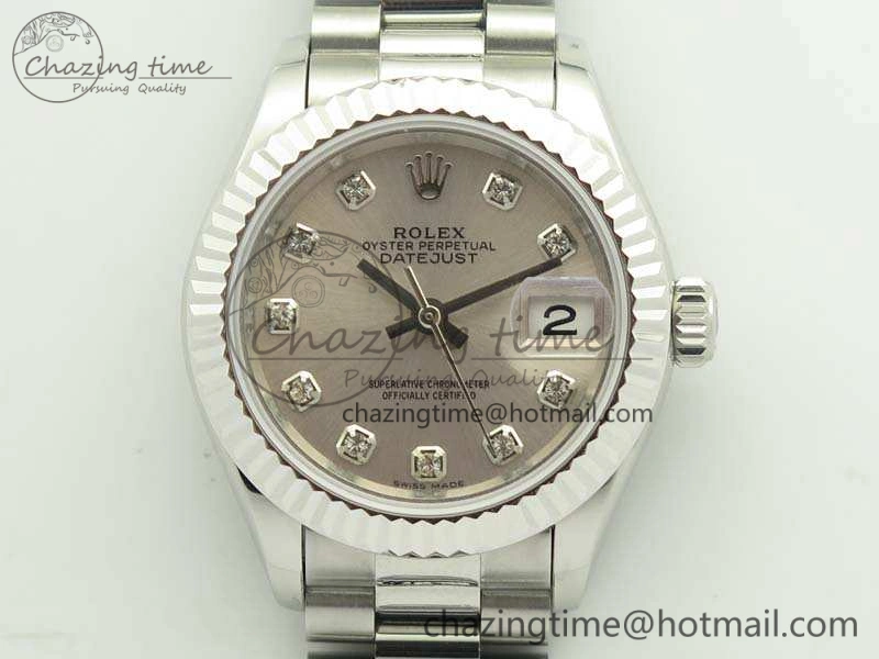 DateJust 28mm SS BP Maker Best Edition Silver Diam Dial On SS Bracelet ETA2671