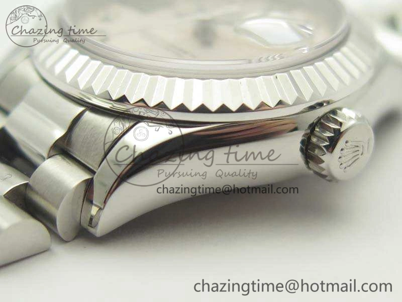 DateJust 28mm SS BP Maker Best Edition Silver Diam XL Dial On SS Bracelet ETA2671
