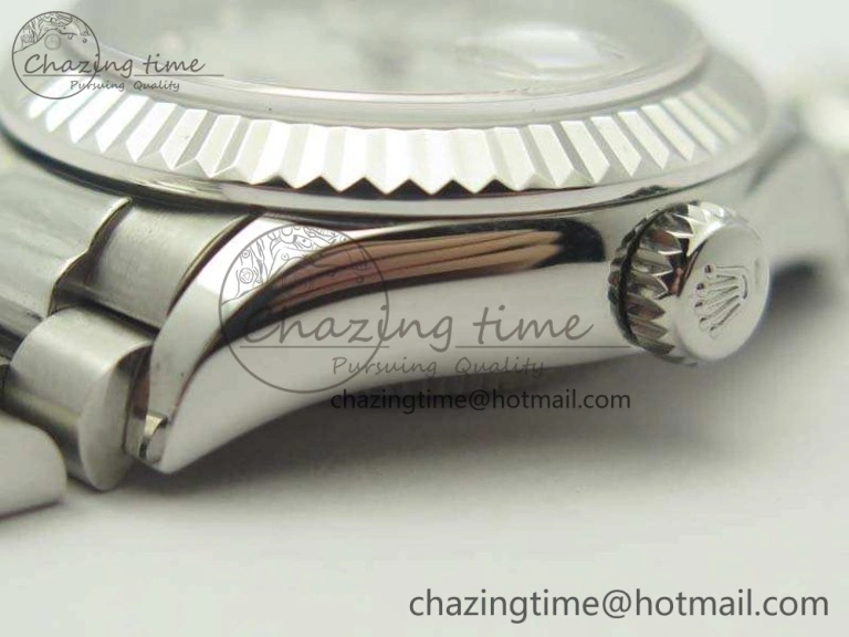 DateJust 28mm SS BP Maker Best Edition White MOP Dial On SS Bracelet ETA2671