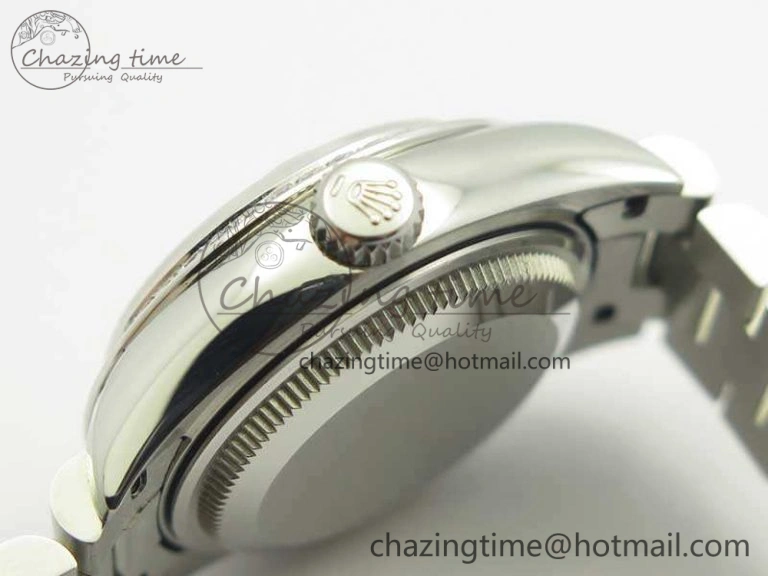 DateJust 28mm SS Diamond Bezel BP Maker Best Edition Silver Diam XL Dial On SS Bracelet ETA2671