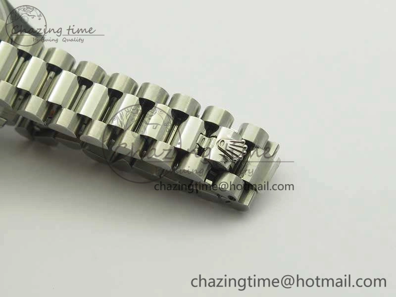 DateJust 28mm SS Diamond Bezel BP Maker Best Edition Silver Diam XL Dial On SS Bracelet ETA2671
