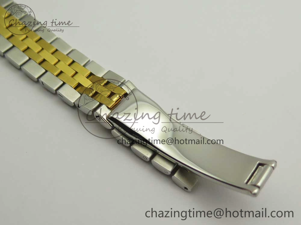 DateJust 28mm Wrapped SS YG Best Edition Gold Dial Crystal Markers on Wrapped SS YG Bracelet ETA2671
