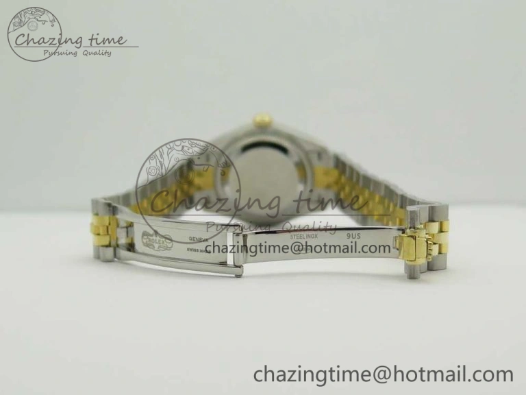 DateJust 28mm Wrapped SS YG Best Edition Gold Dial Crystal Markers on Wrapped SS YG Bracelet ETA2671