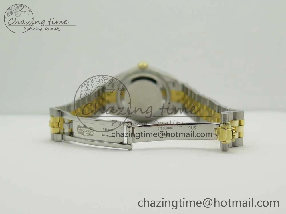 DateJust 28mm Wrapped SS YG Best Edition Gold Dial Crystal Markers on Wrapped SS YG Bracelet ETA2671