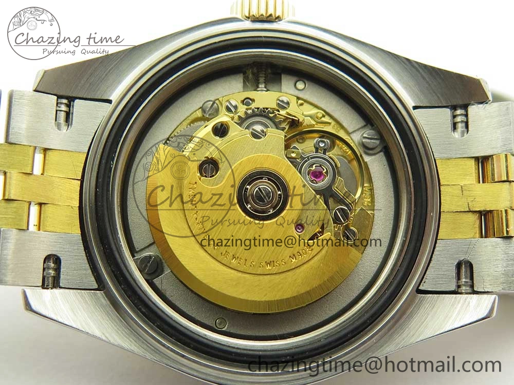 DateJust 28mm Wrapped SS YG Best Edition Gold Dial Crystal Markers on Wrapped SS YG Bracelet ETA2671