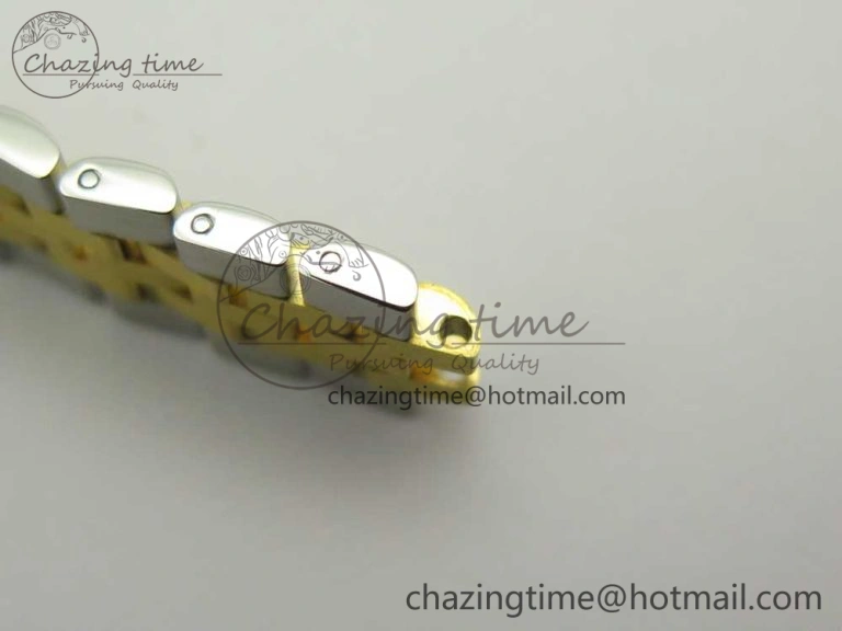 DateJust 28mm Wrapped SS YG Best Edition Gold Dial Crystal Markers on Wrapped SS YG Bracelet ETA2671