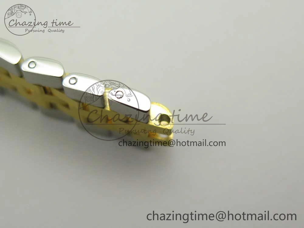 DateJust 28mm Wrapped SS YG Best Edition Gold Dial Crystal Markers on Wrapped SS YG Bracelet ETA2671