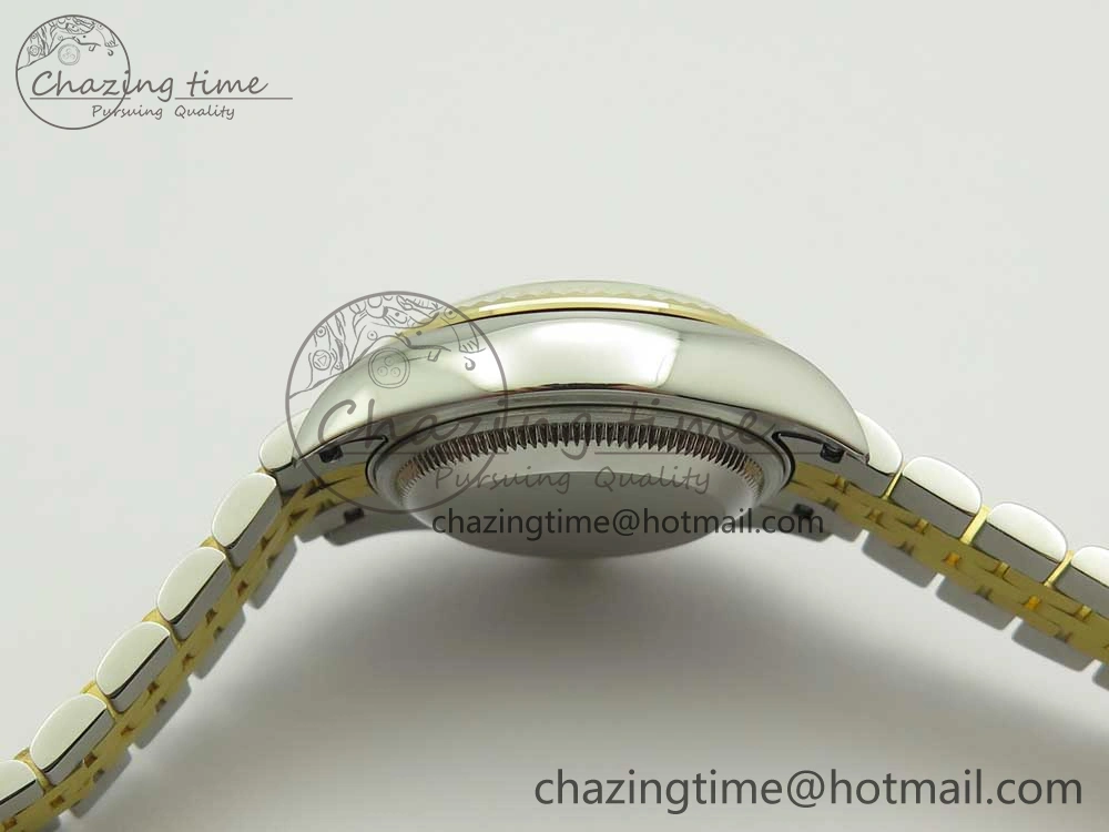 DateJust 28mm Wrapped SS YG Best Edition Gold Dial Sticks Markers on Wrapped SS YG Bracelet ETA2671