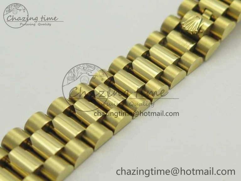 DateJust 28mm YG BP Maker Best Edition Silver Diam Dial Fluted Bezel On YG Bracelet ETA2671