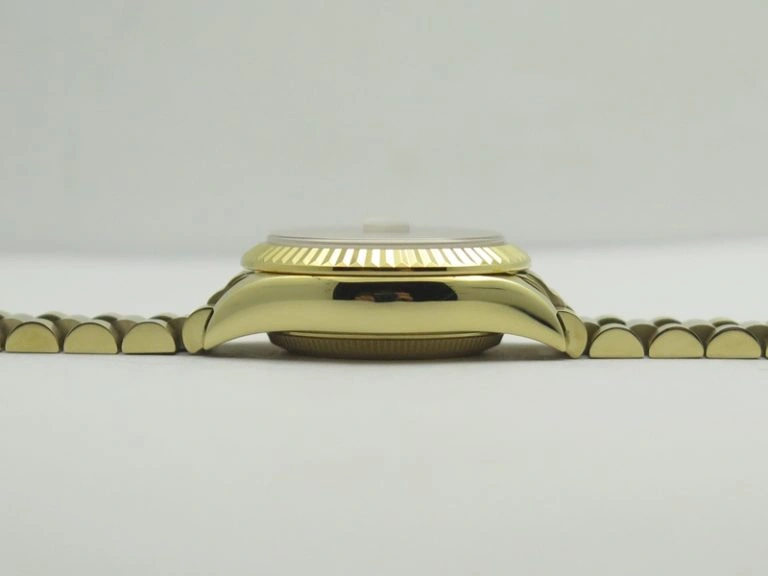 DateJust 28mm YG BP Maker Best Edition Silver Diam Dial Fluted Bezel On YG Bracelet ETA2671