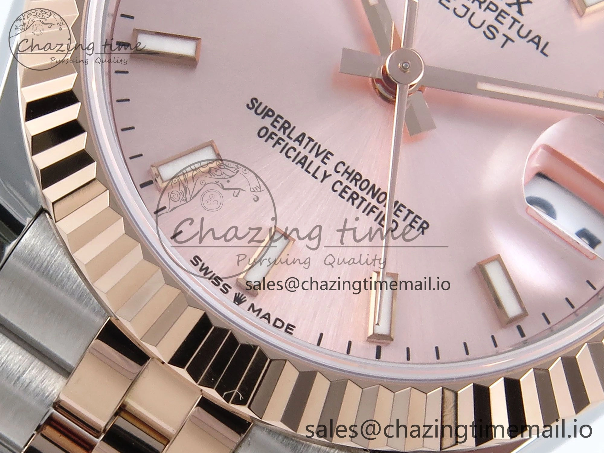DateJust 31 278271 ARF 1:1 Best Edition 904L Steel RG Dial Stick Marker on SS RG Jubilee Bracelet ETA 2688
