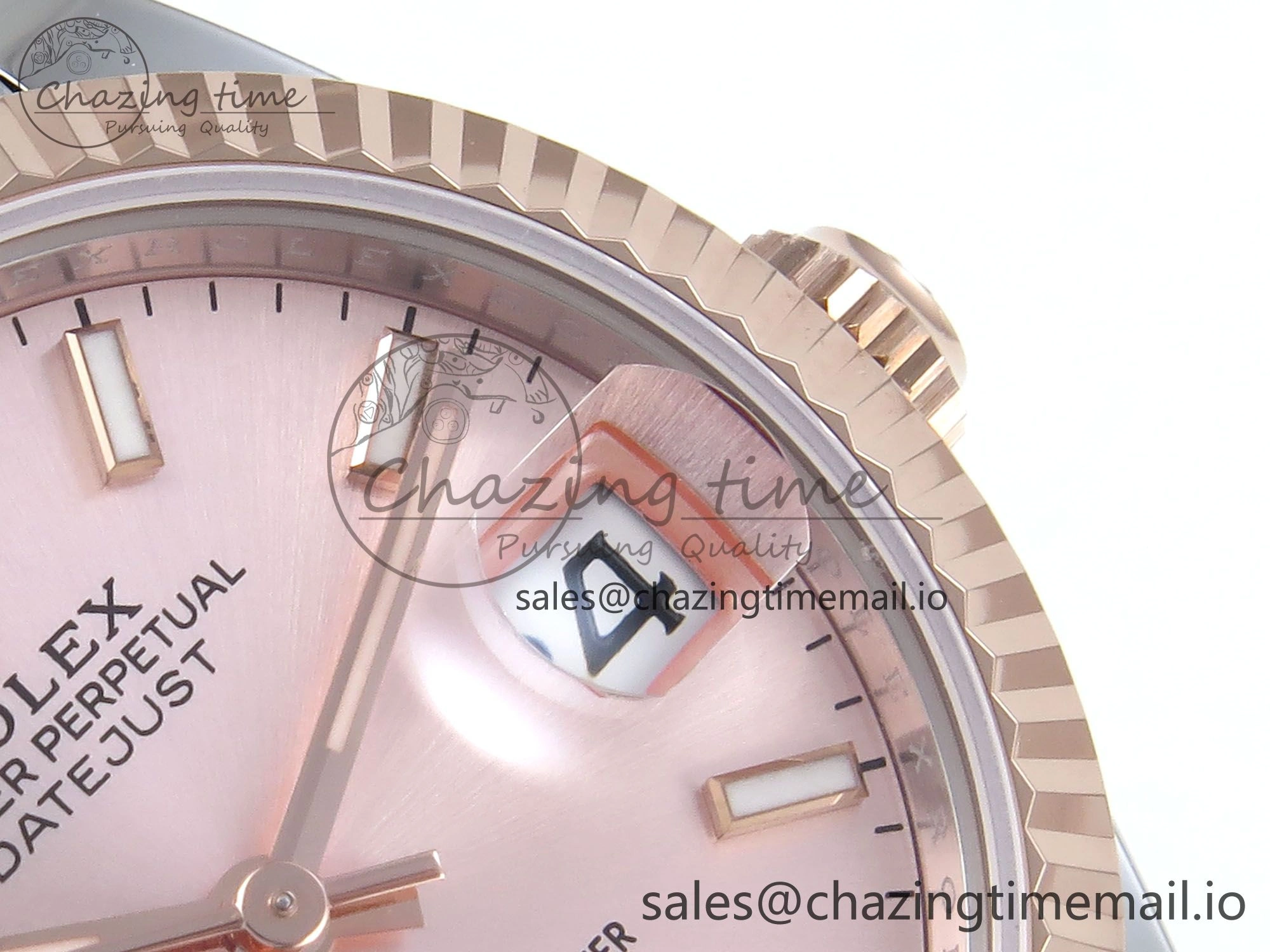DateJust 31 278271 ARF 1:1 Best Edition 904L Steel RG Dial Stick Marker on SS RG Jubilee Bracelet ETA 2688