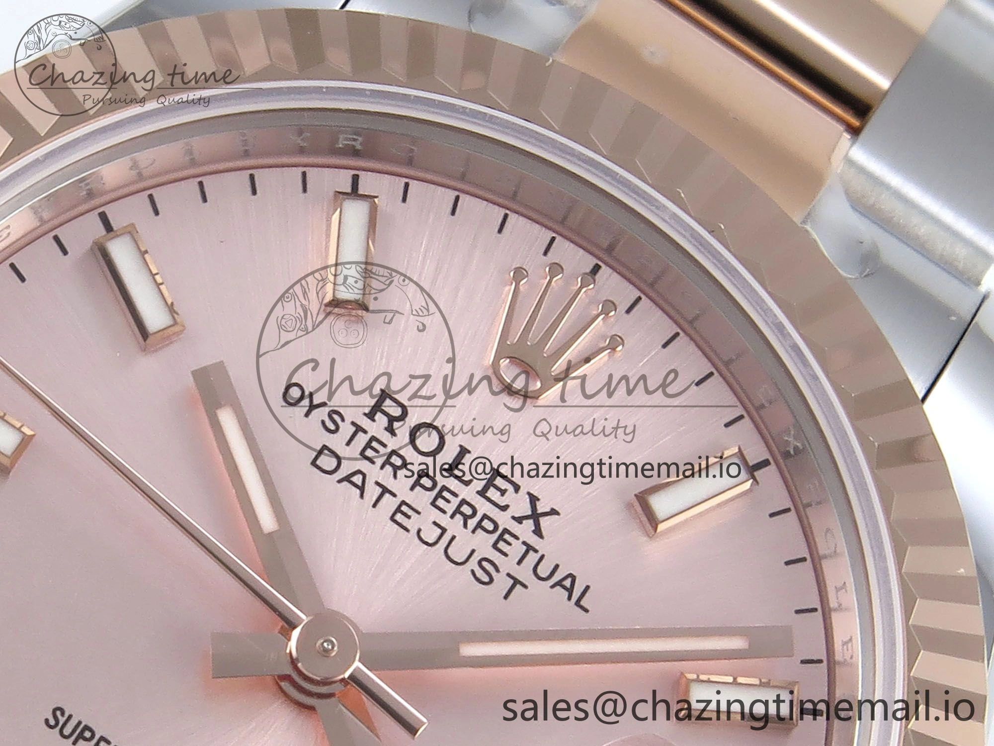 DateJust 31 278271 ARF 1:1 Best Edition 904L Steel RG Dial Stick Marker on SS RG Oyster Bracelet ETA 2688
