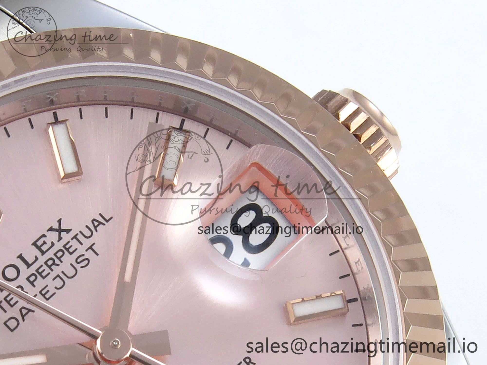 DateJust 31 278271 ARF 1:1 Best Edition 904L Steel RG Dial Stick Marker on SS RG Oyster Bracelet ETA 2688
