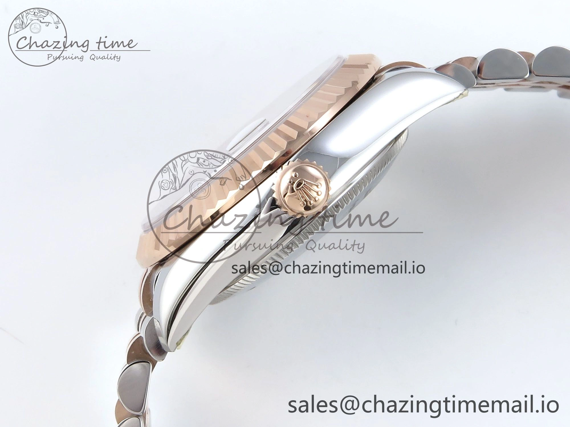 DateJust 31 278271 ARF 1:1 Best Edition 904L Steel RG Diamonds Dial on SS RG Jubilee Bracelet ETA 2688